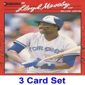 Lloyd Moseby MLB Card Collection